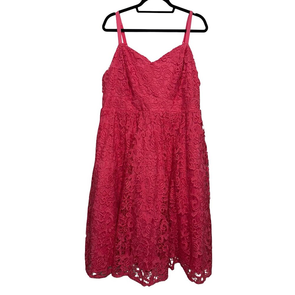 TORRID Midi Crochet Lace Sweetheart Dress Sz 2 NWT - Picture 4 of 16